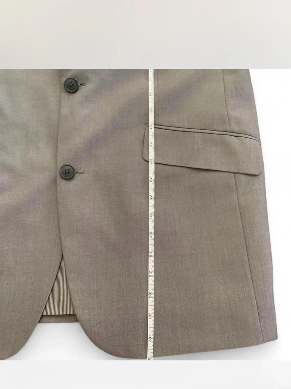 Old Money Professional Madison Men's Light Gray Two-Button Blazer size 44R